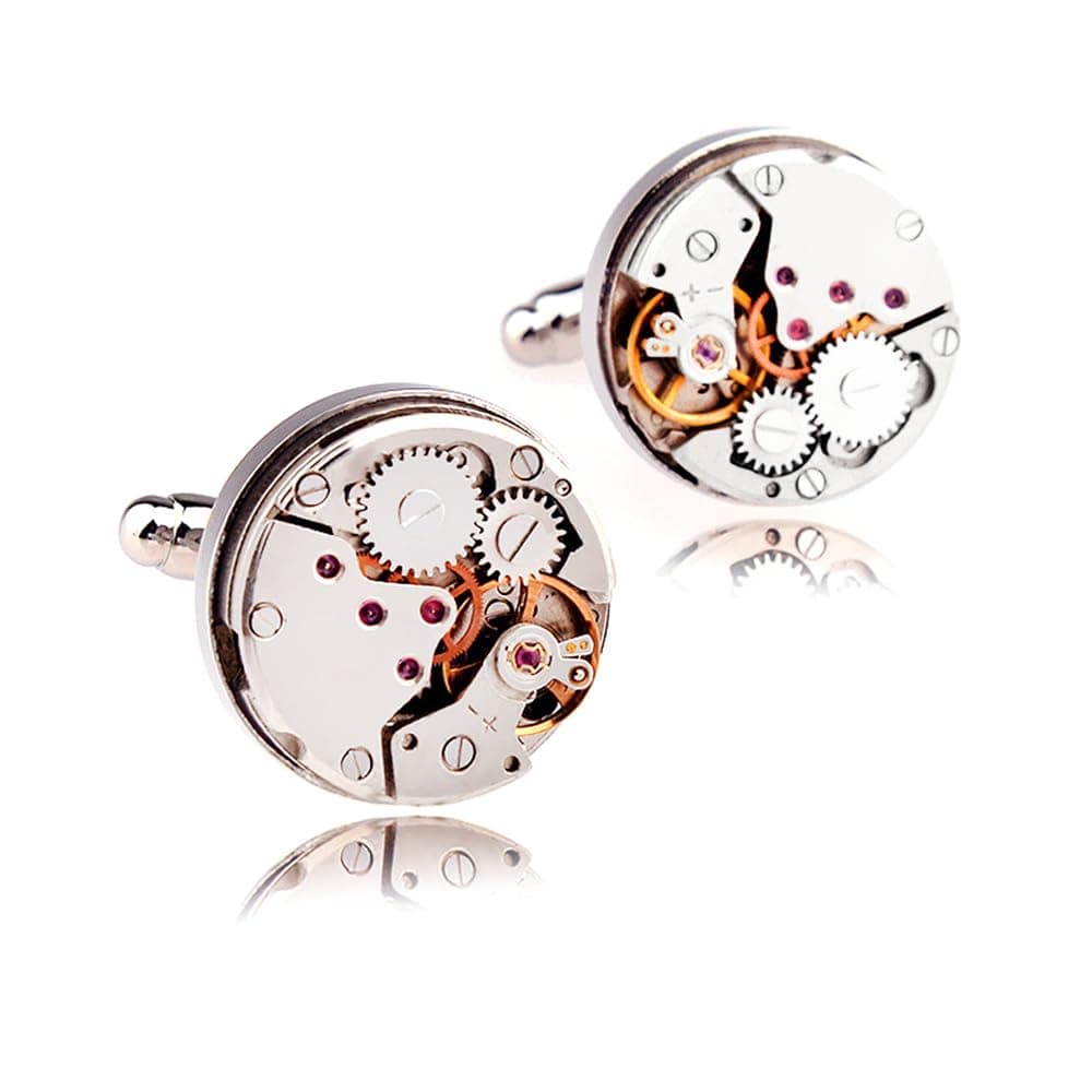 Cufflinks for Mens Non Working Watch Vintage Steampunk Gift with Box