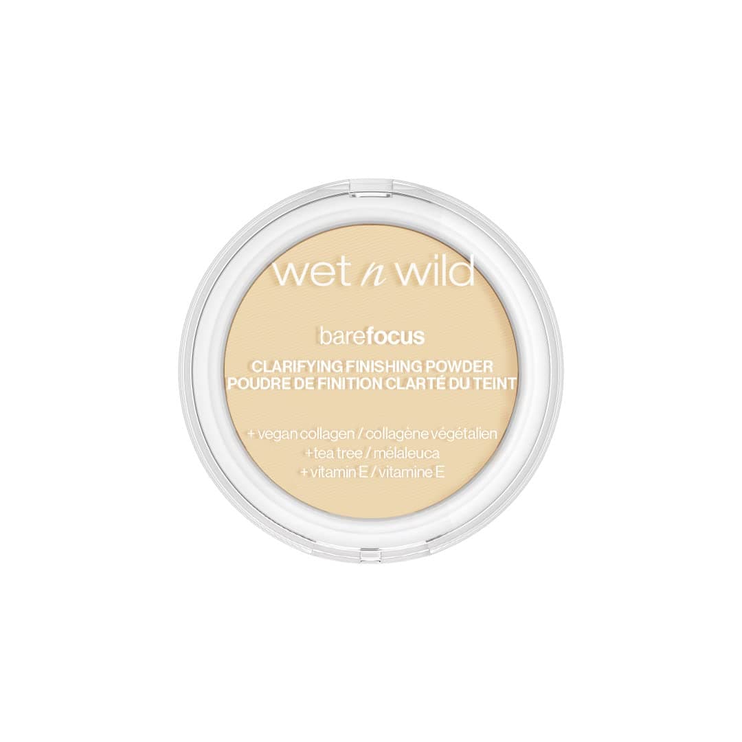 Bare Focus, Makeup Clarifying and Finishing Powder, Translucent and Matte for a Flawless Makeup Base, Long-Lasting, with Hyaluronic Acid and Vitamin E, for Fair/Light Skin Tones