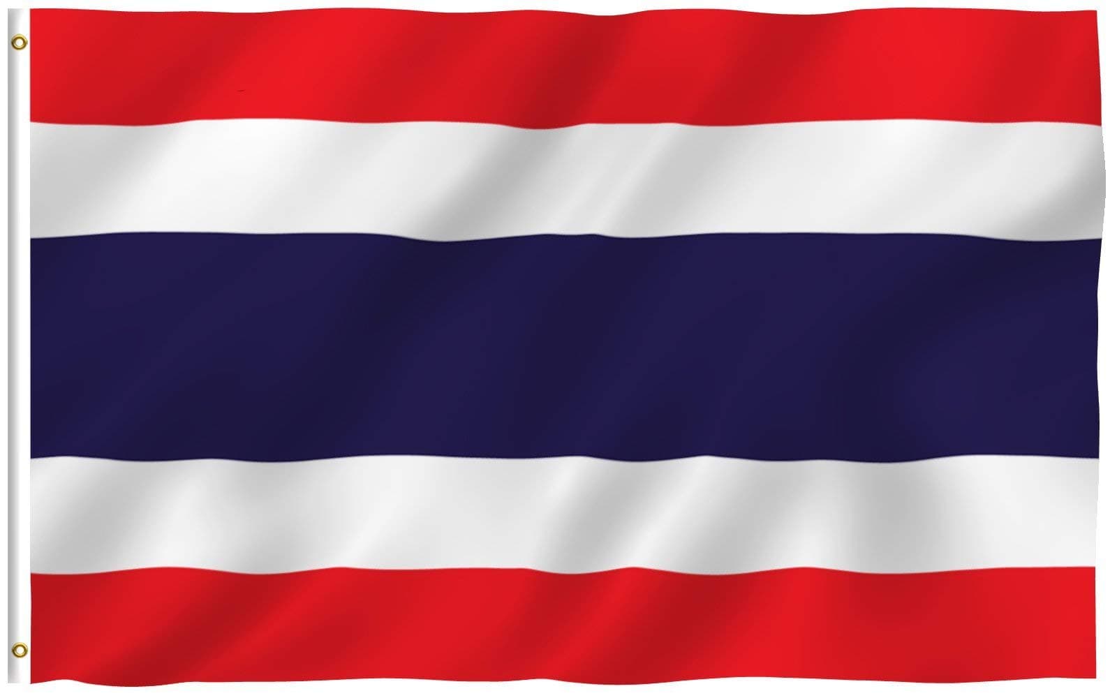 Anley Fly Breeze 3x5 Foot Thailand Flag - Vivid Color and UV Fade Resistant - Canvas Header and Double Stitched -Thai National Flags Polyester with Brass Grommets 3 X 5 Ft…