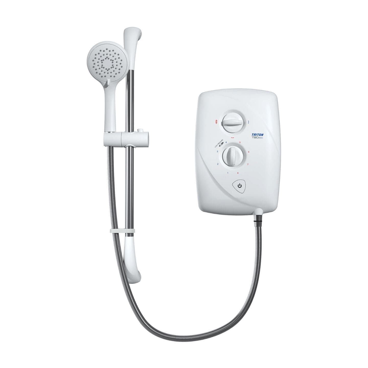 T80 Easi-Fit 8.5kW | Shower Electric | 8.5 kW | White I Electrical Showers | with Showerhead & Anti Twist Hose | Best Electric Showering Unit