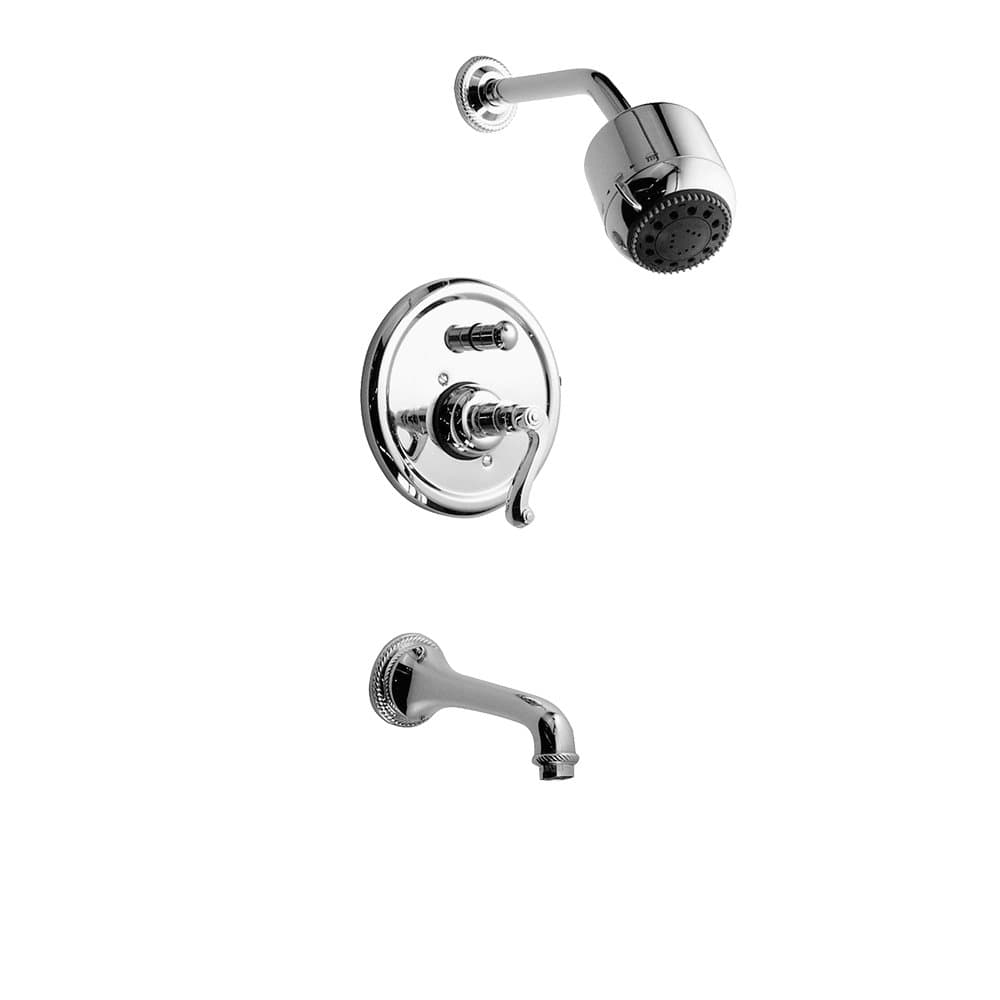 Jado 816/400/150 Wynd 816 Pressure Balance Tub/Shower Set, Platinum Nickel