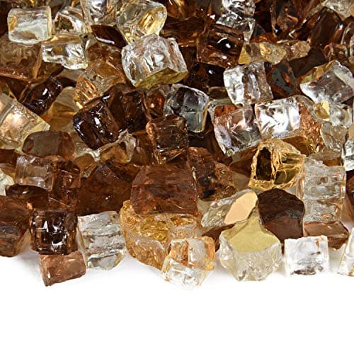 Southern Ocean - Fire Glass Blend for Indoor and Outdoor Fire Pits or Fireplaces | 10 Pounds | 1/2 Inch