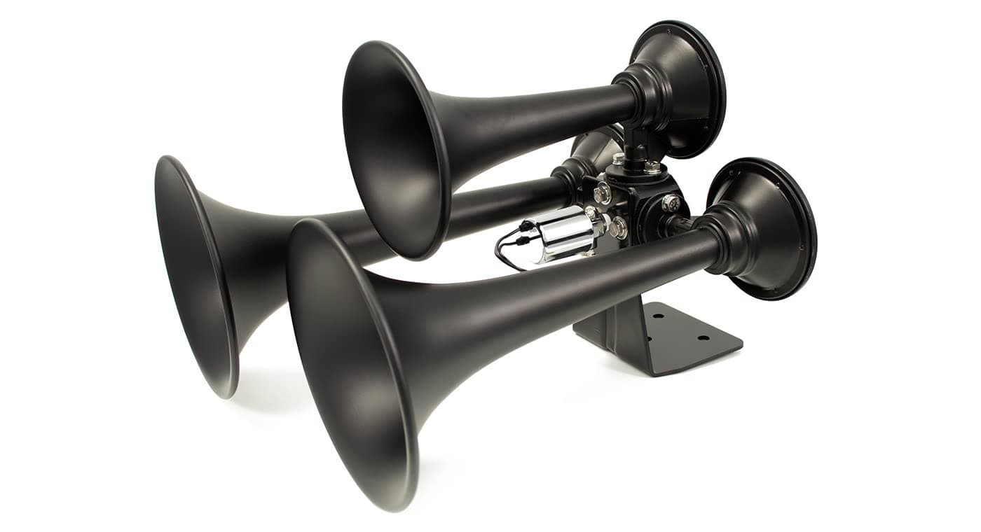 HornBlasters Rhino Horn Only (Black) - 3 Trumpets - Big Sound