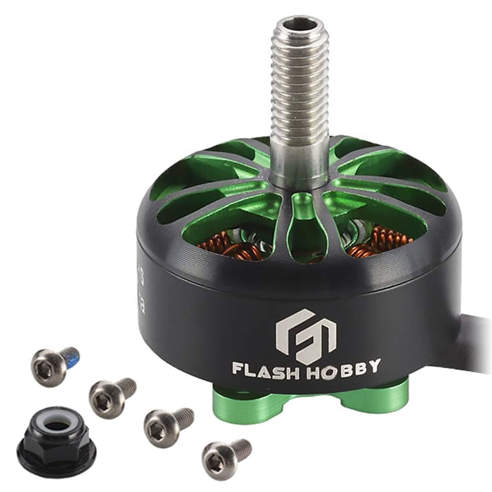 FlashHobby Arthur 2207.5 Outrunner Motor 2500KV 2-4S Brushless Motor for RC Models FPV Quadcopters Multicopters Drones (2500KV)