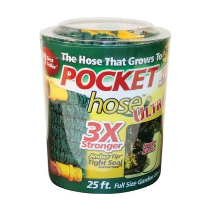Telebrands Pocket Hose Ultra 3x Stronger , 25 feet