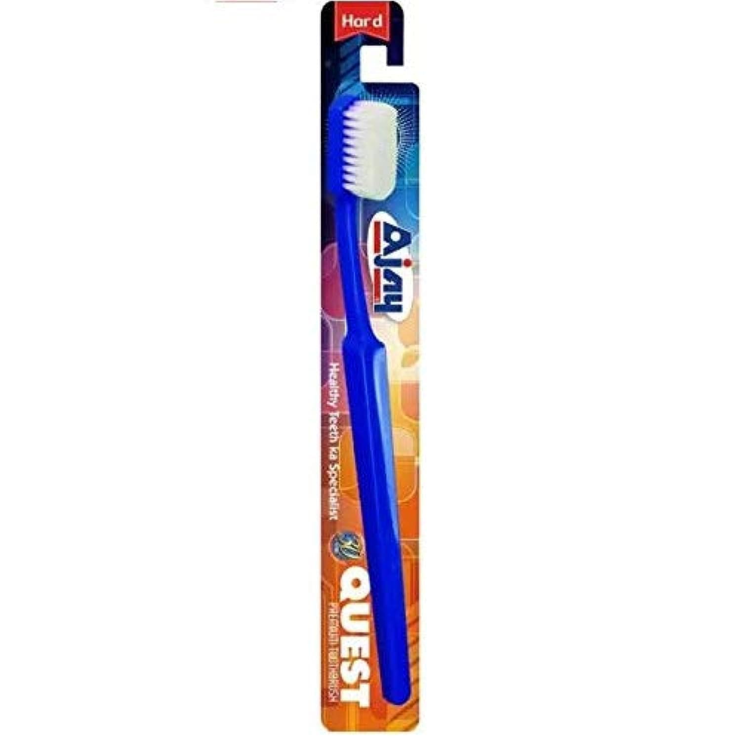 Ajay Quest Toothbrush,Hard (Pack Of 10),Adult,Manual,Blue