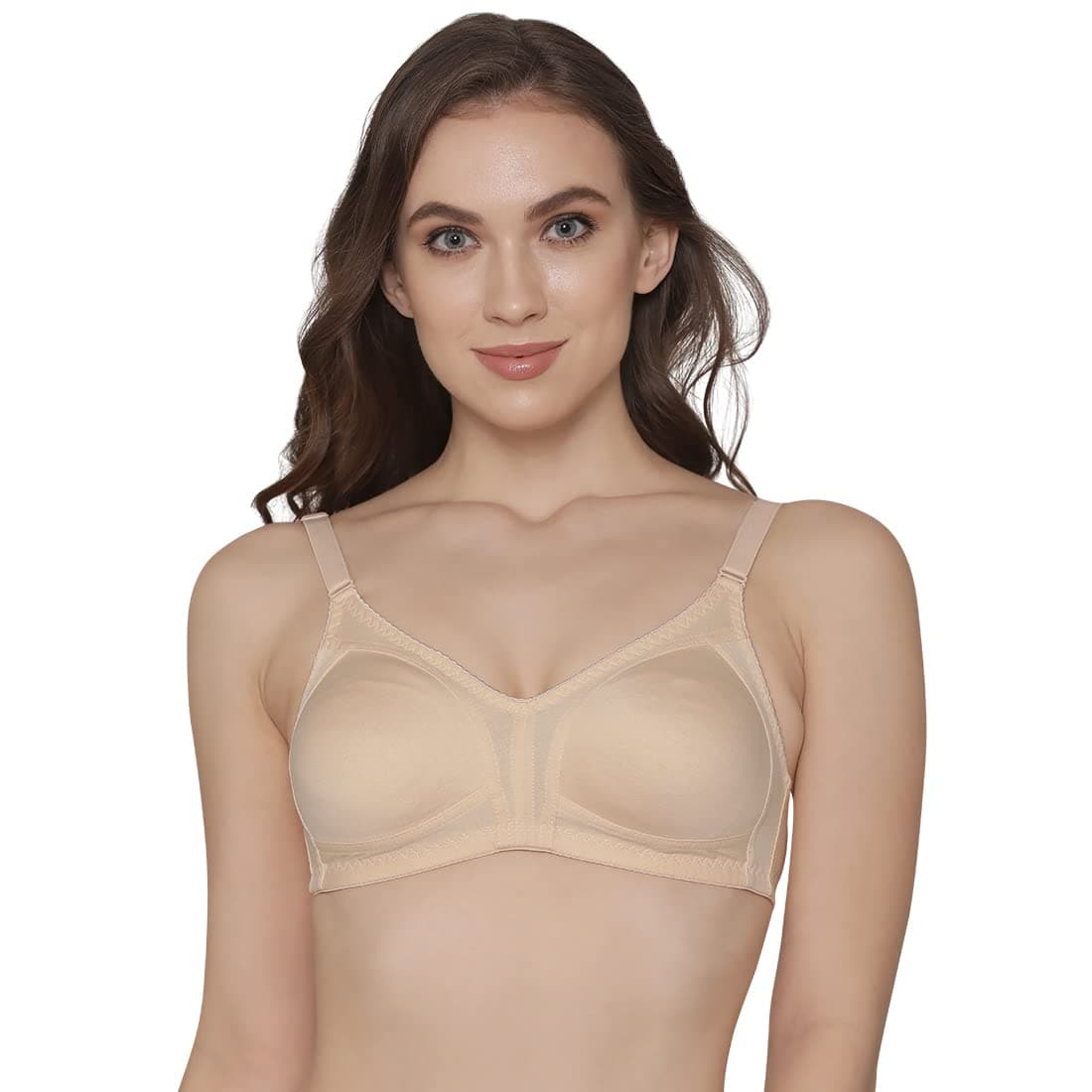 K LINGERIE Bra for Women Full Coverage Non-Padded Seamless Non-Wired T-Shirt Bra | Women's Bra Pack of 1-5055