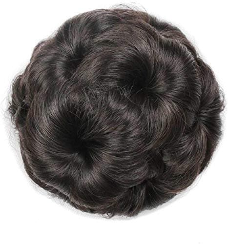 VIEWS Set of 1 Women's Hair Clutchers Juda Bun With Artificial Synthetic Hair Extension Natural - Brown