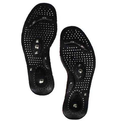 Osim Acupressure Magnetic Health Shoes Insoles Foot Sole Pain Relief Therapy Massager, Black