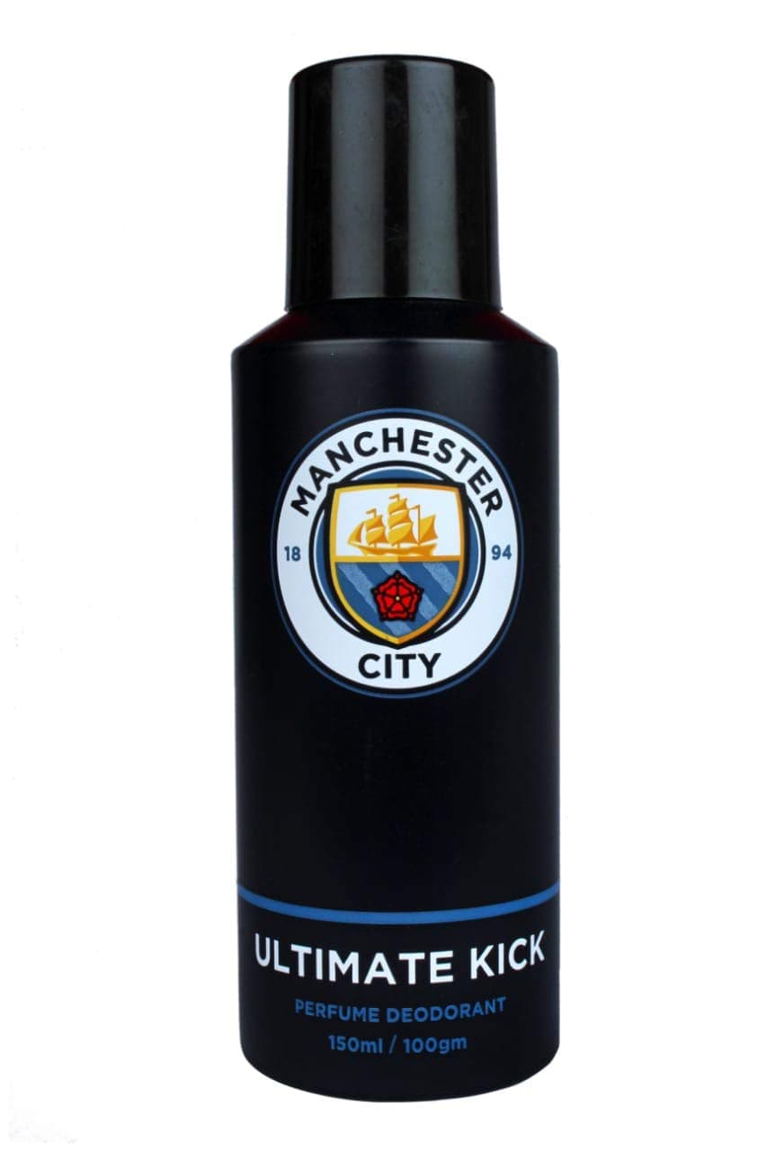 Manchester City Deodorant Ultimate Kick, 150 Ml, Black