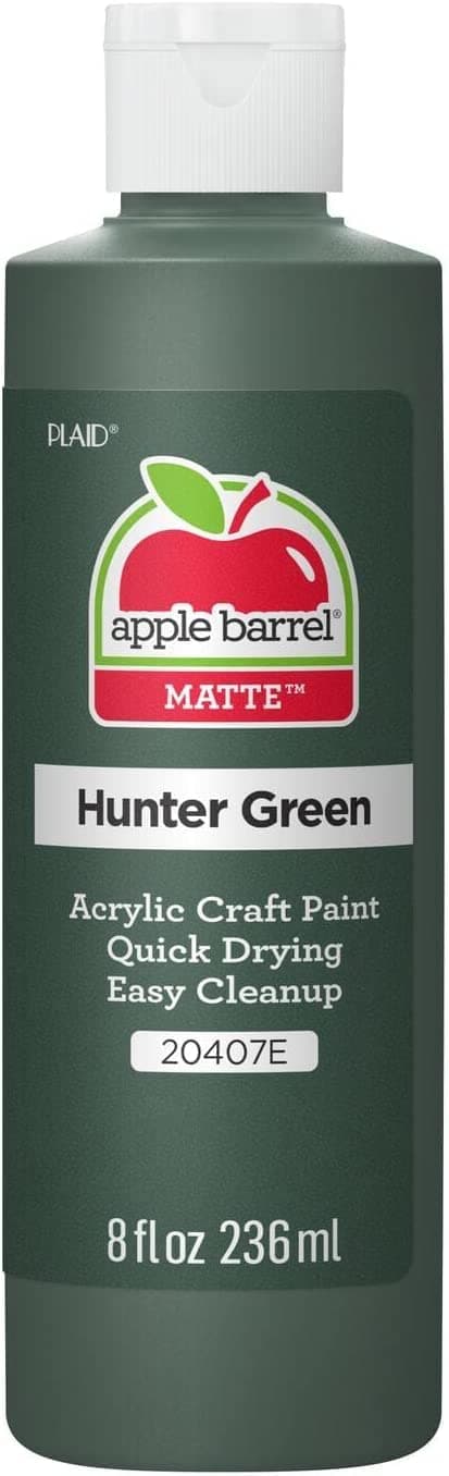 Apple Barrel, Matte Acrylic Paint, 8 fl oz, Hunter Green, (Pack of 1)