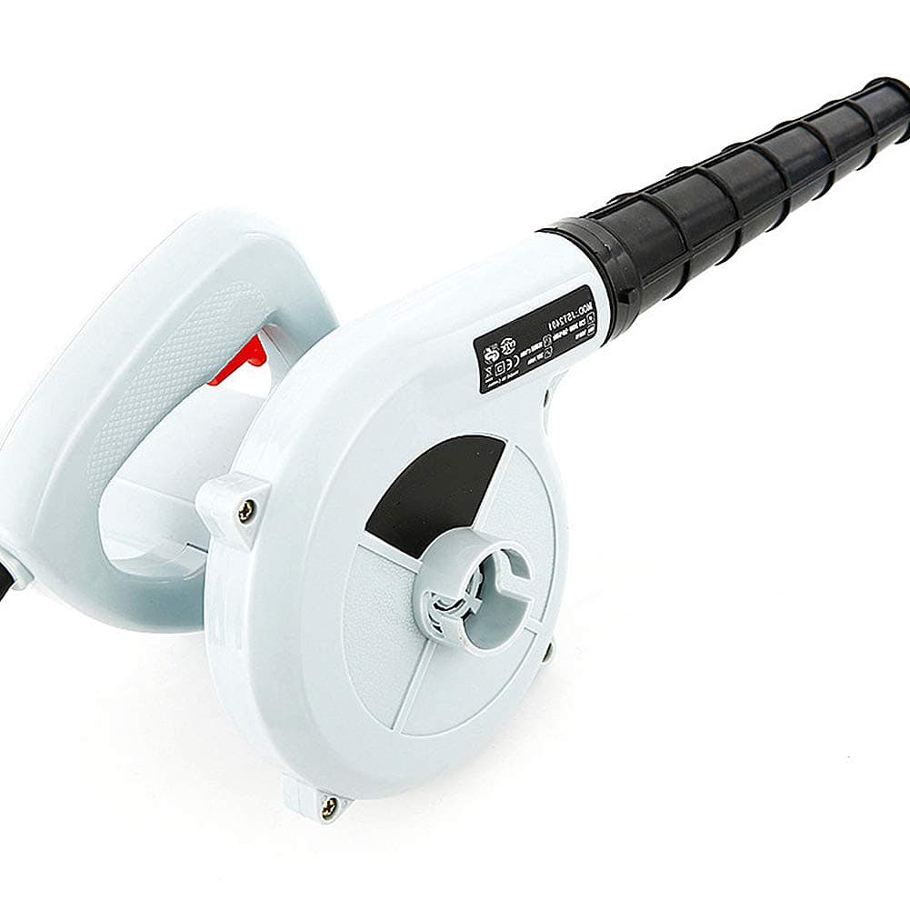 ZYRAY Electric Air Duster Blower 600W Leaf Blower Can Be Used As A Vacuum Cleaner for Computer Furniture and Car, White