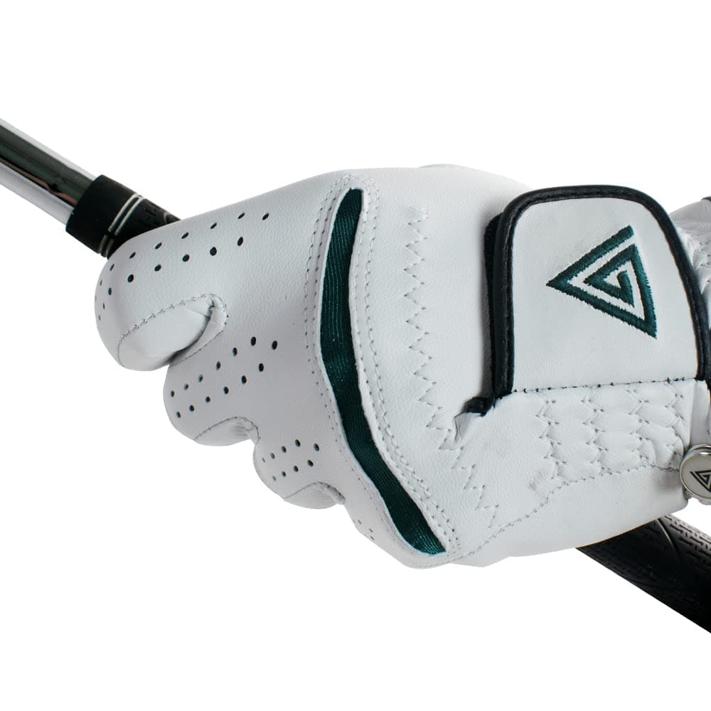 Viper Golf Men's TourTuf 2.0 Cabretta Leather Golf Glove - Left Hand (White, Large)
