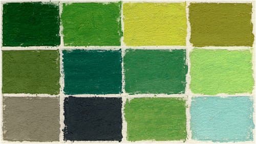 Diane Townsend Terrages Soft Pastels- Set of 12 Green Shades