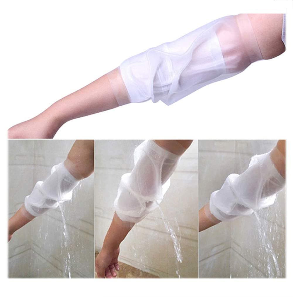 Waterproof PICC Line Shower Protector for Chemotherapy Shower & Bath, (Large) for Adult, Clear