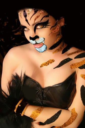 Body Art "Tiger Stripes" Body Pastie