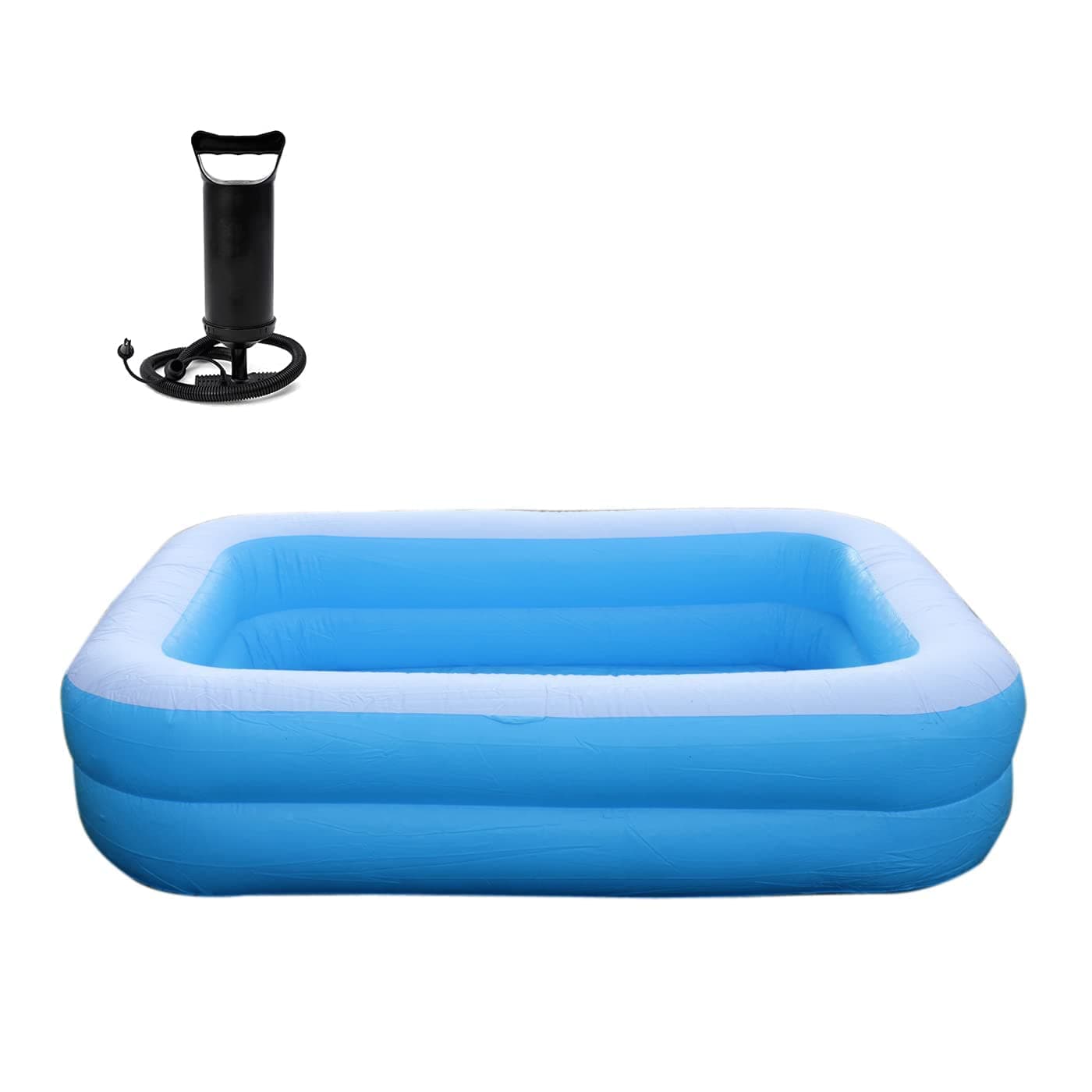 EKAN Swimming Pool Inflatable Bath Tub for Kids and Adults SPA Tub with Air Pump Multicolor (Bath Tub 6Ft)