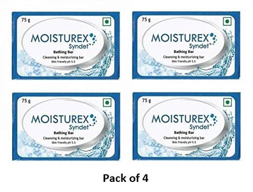 Moisturex Syndet Cleansing & Moisturizing Bathing Bar75 g (Pack of 4)
