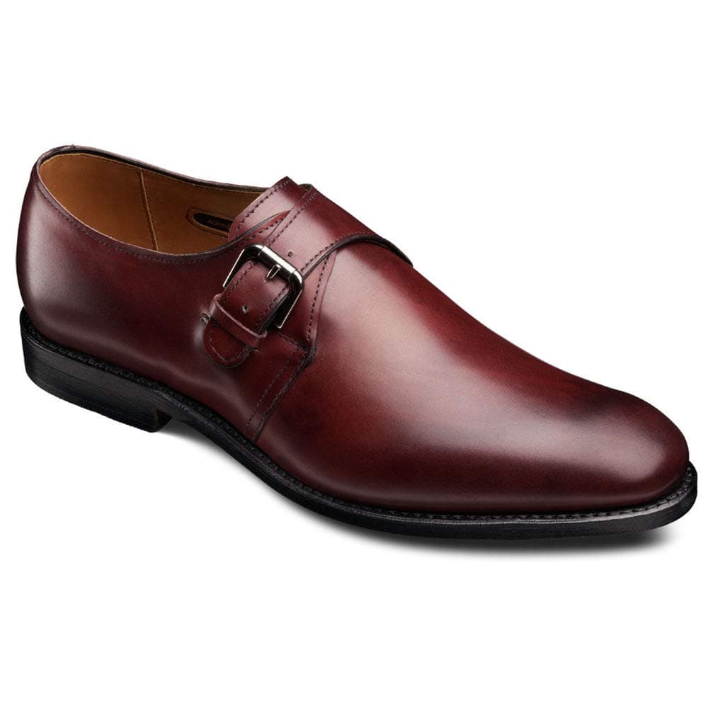 Allen Edmonds Men's Warwick Monk Straps 9.5 D(M) Men 5751 Oxblood Loafers Shoes