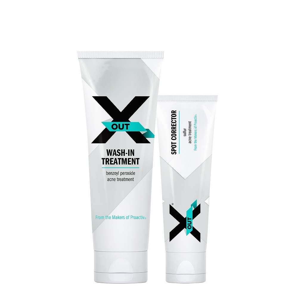 X Out Deluxe Wash-In Treatment with Bonus Spot Corrector Acne Treatment (packaging may vary)