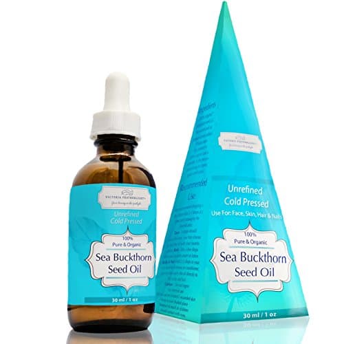 Sea Buckthorn Seed Oil By Victoria Featherlight - 1oz/30ml 100% Organic Cold Pressed & Unrefined | Sea Buckthorn Seed Carrier Oil For Face, Body, Skin, Hair And Moisturizing