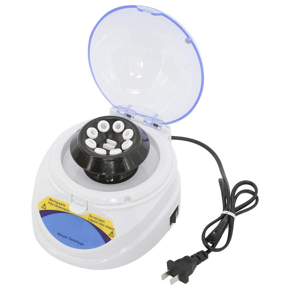 Kacsoo Mini Centrifuge Machine 4000rpm Desktop Clinical Lab Centrifuge with Lid Includes 8 Place Rotor for 0.2ml, 0.5ml, 1.5ml, 2.0ml Micro Tubes for Biology Medical Chemistry