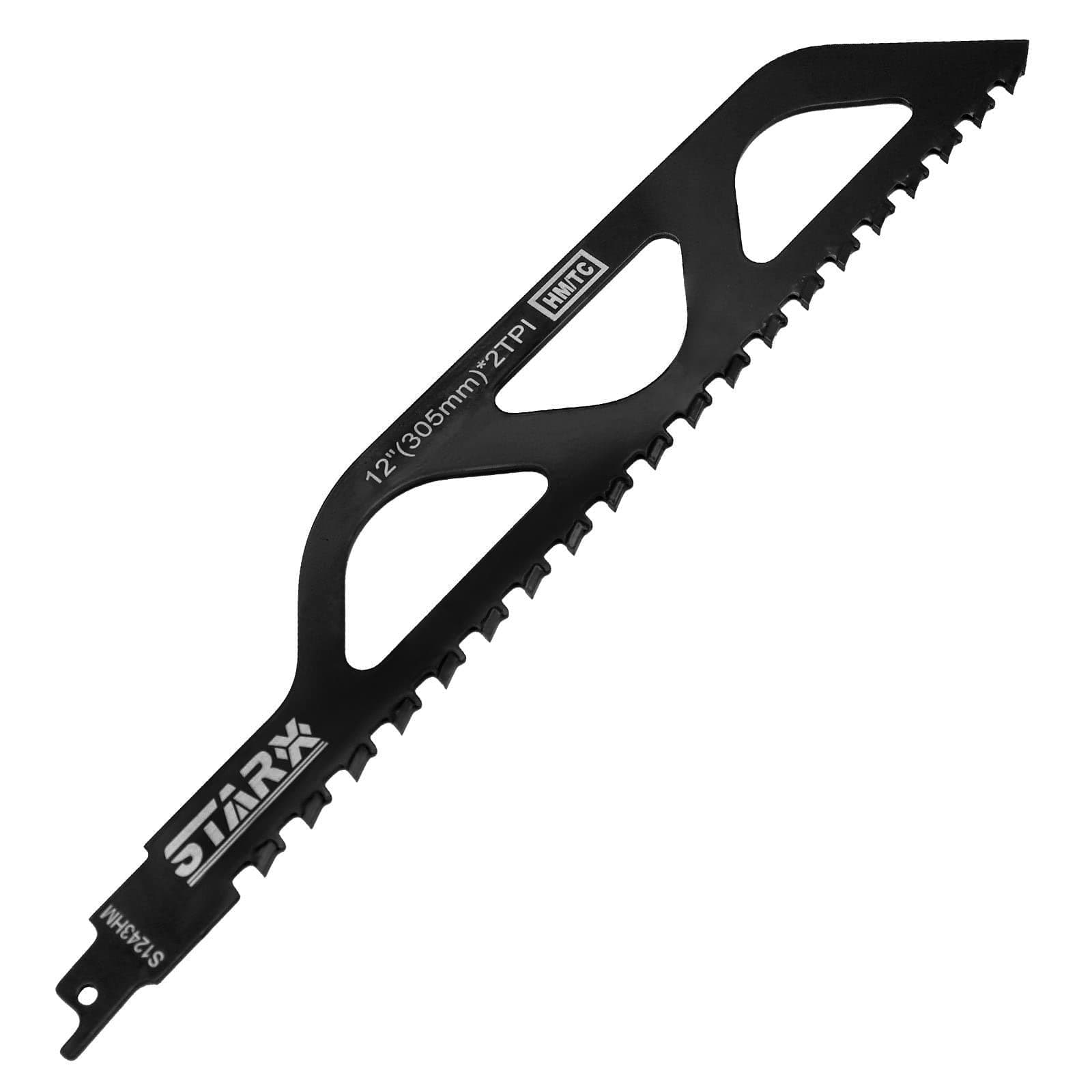 VIAPPOStarx Reciprocating Saw Blade-Demolition Masonry Hard Alloy Tungsten Carbide Saw Blades for Cutting Brick,Fiber Cement, aerated Concrete and poroton, 1/2"Universal Shank (12in/305mm)