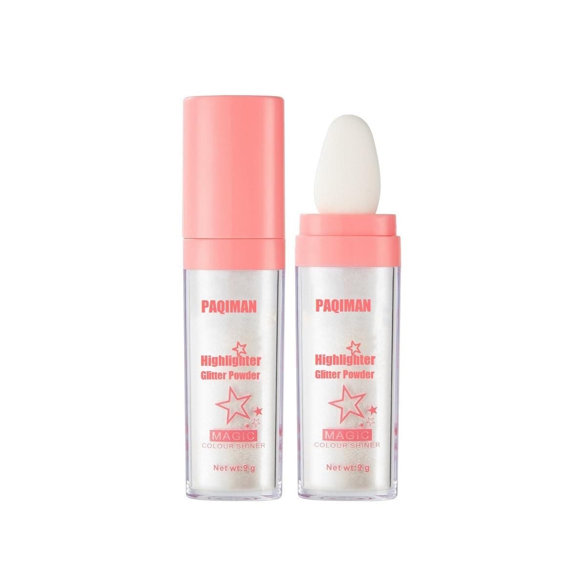 Polvo De Hadas Powder Highlighter Body Brightens the Natural Three-dimensional Face Powder Blusher (01# White moonbeam)