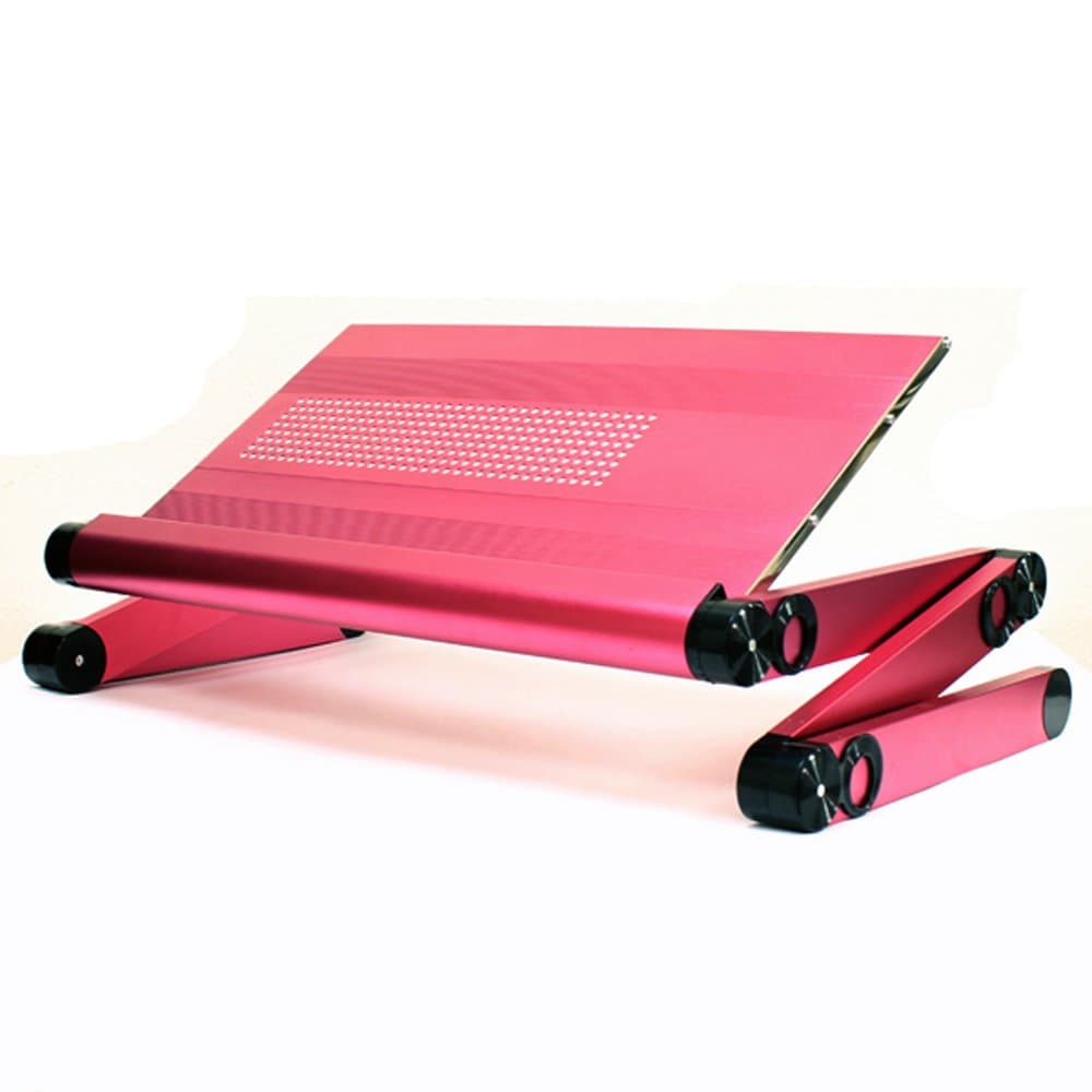 Premium Aluminum 360' Portable Foldinig Laptop Desk (Notebook Computer) K6 Pink
