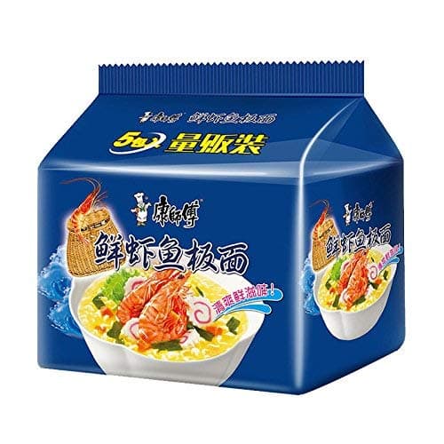 China Good Food China instant noodles 康师傅 经典袋鲜虾鱼板面 92g*5袋 5组组合装泡面 kangshifu instant noodles