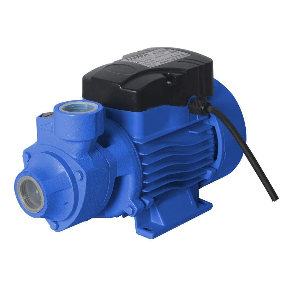 Allied UK Industrial Blue Water Pump, 0.5HP, Copper & Brass, 40L/min Flow, 7m Suction, 240V [Energy Class A+]