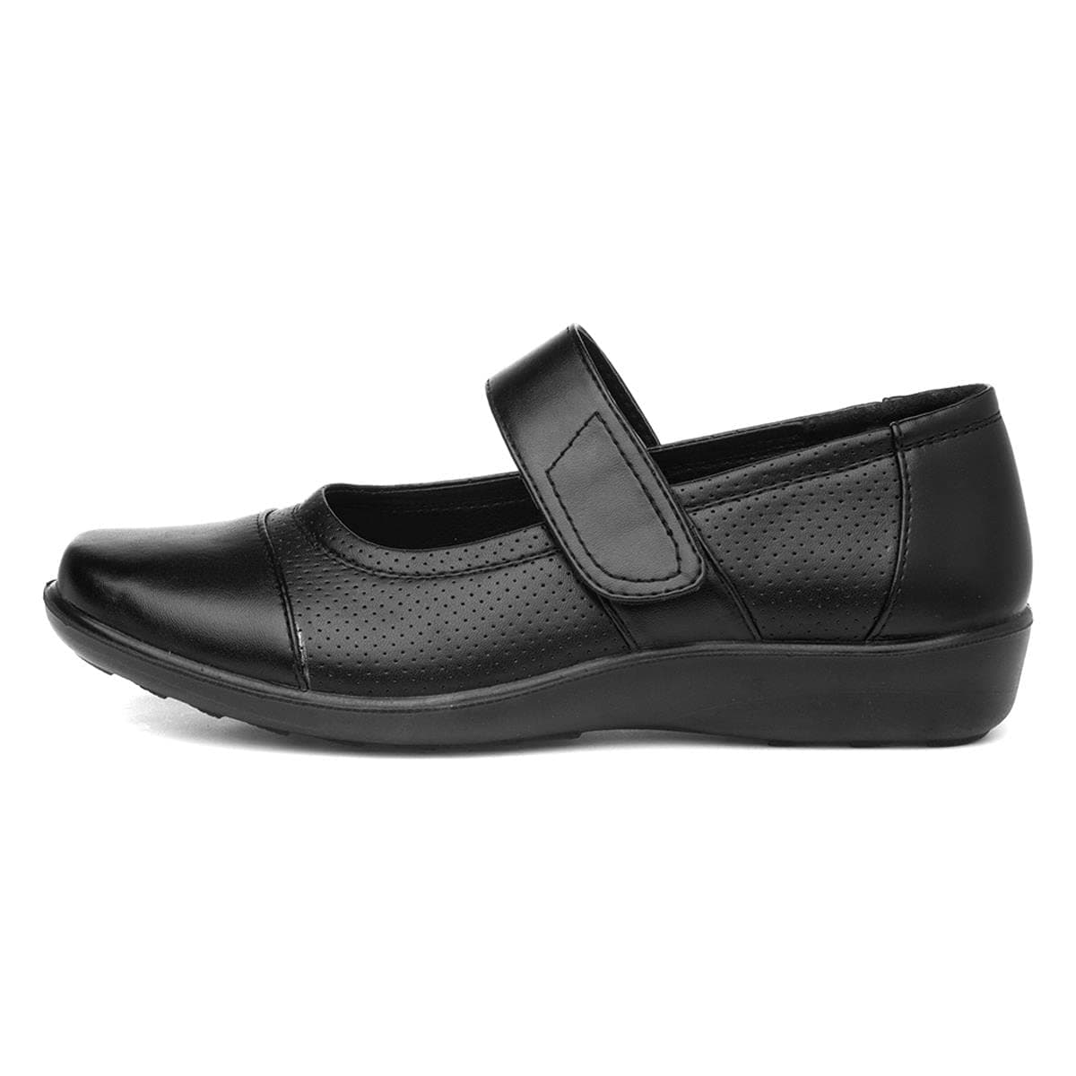 SOFT-LITES.Softlites Womens Easy Fasten Shoe in Black