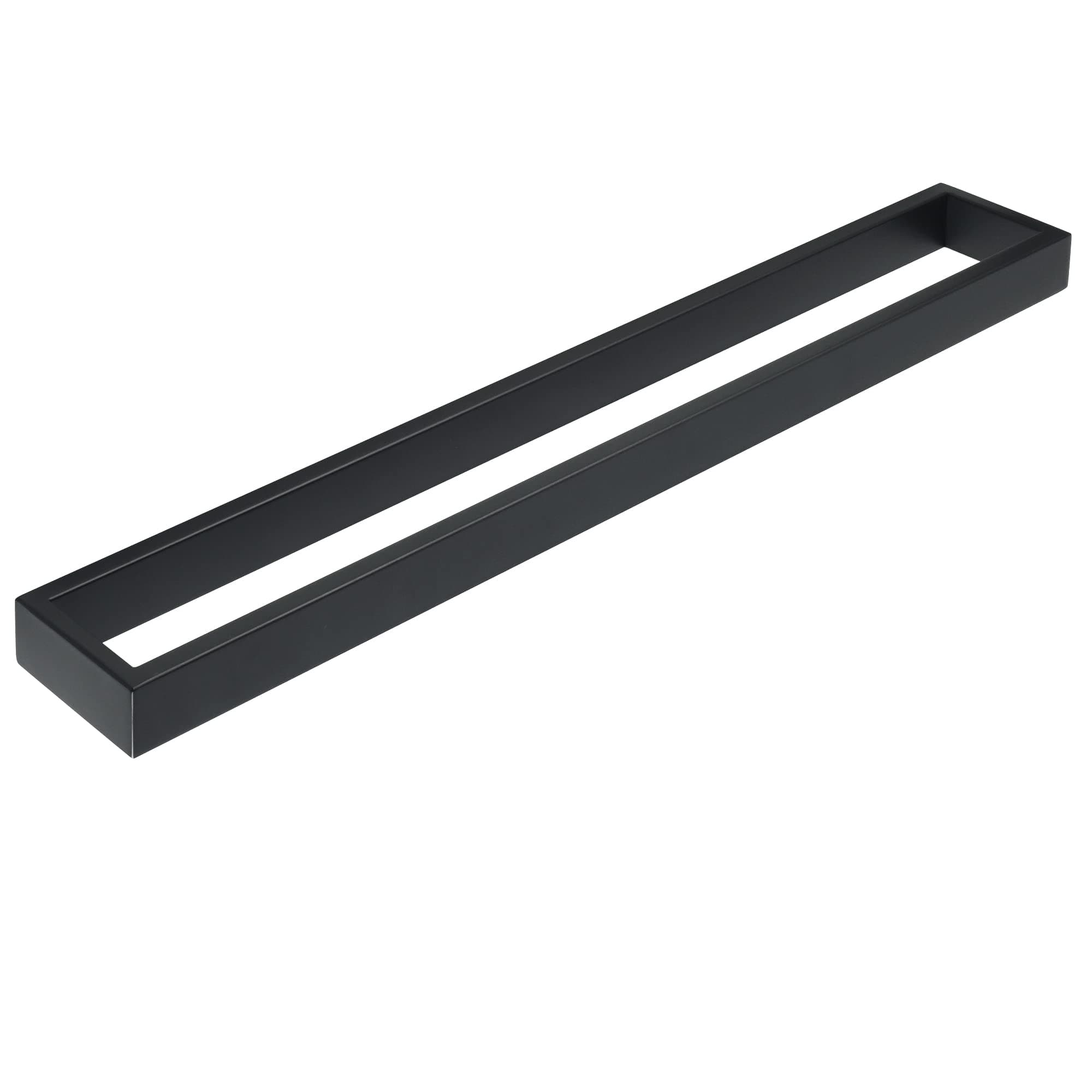 SAYAYOMatte Black Towel Bar for Bathroom, 24 Inch Bath Towel Rack Towel Rod Towel Holder Wall Mount Square SUS304 Stainless Steel