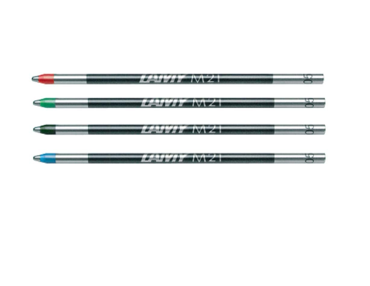 Lamy M21 ball pen refill 4set black + red + green + blue