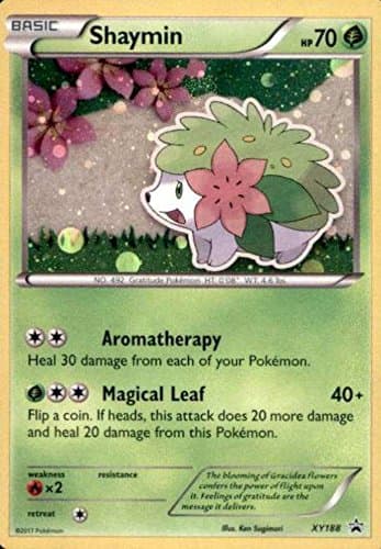 POKEMON, SHAYMIN XY188, BLACK STAR HOLO RARE, MINT, NEW