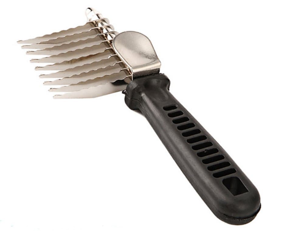 Strimm Pet/Dog/Cat/Metal Grooming/De-Matting Comb for Removing Mats/Tangles/Knots/Clumps