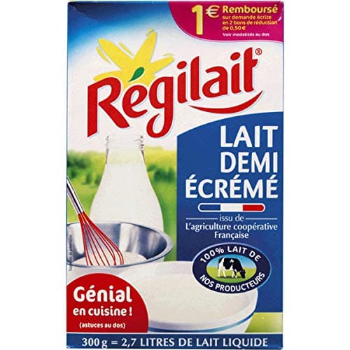 semi-skimmed dry milk powder - 5 x 300gr / 10.58oz