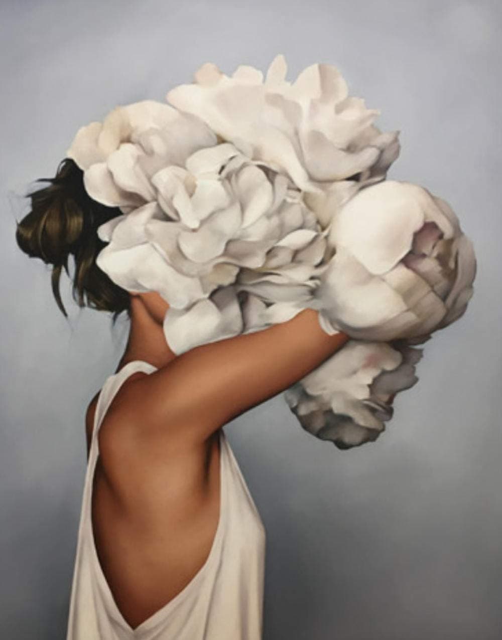 DIY Digital Oil Painting By Numbers girl Canvas Paints for Adults Children Seniors Junior DIY Beginner Level Acrylics Painting Kits 16*20inch Frameless