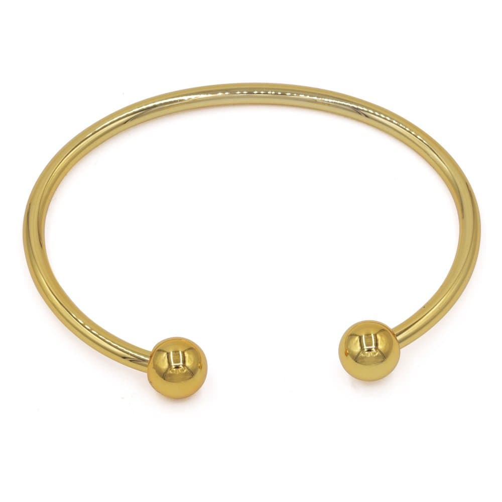 18k Gold Plated Invisible Magnetic Bracelet Cuff Bangle for Women and Men 7.5 inch