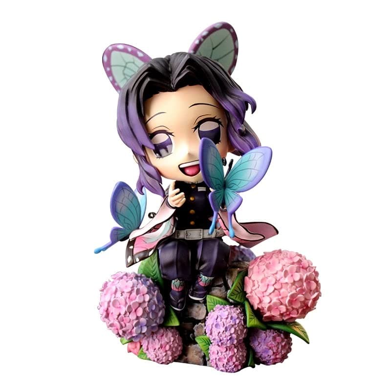 KENMA Demon Slayer Kochou Shinobu Cute Mini Action Figure Kimetsu no Yaiba 16 Cms PVC Anime Figurine Collectible Toy Model Statue