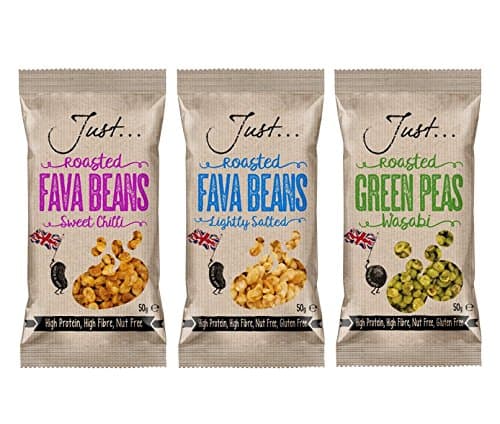 Just Crisps Roasted Peas and Beans, 50 g, Pack of 21
