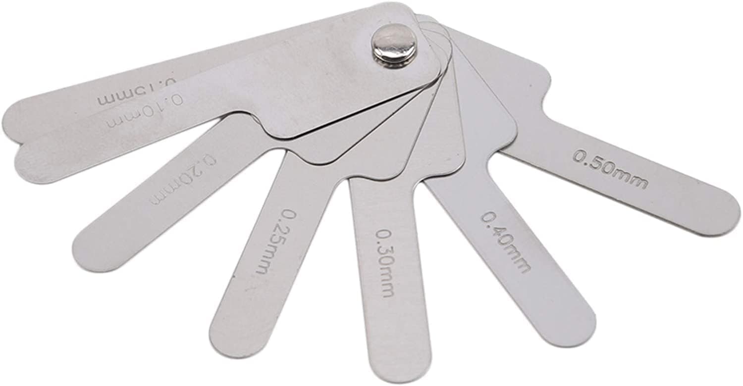 Dental Orthodontic Interproximal Enamel Reduction Stainless Steel Ipr Gauge Ruler 0.1-0.5 Mm, Metric and Imperial Measuring Tool