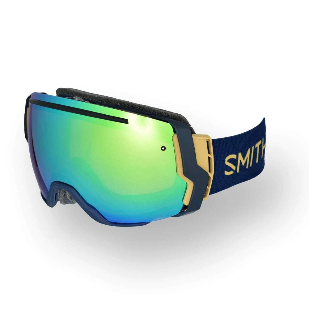 Smith I/O7 Root Navy Camo Split Googles w/CP Everyday Green Mirror + Bonus Lens