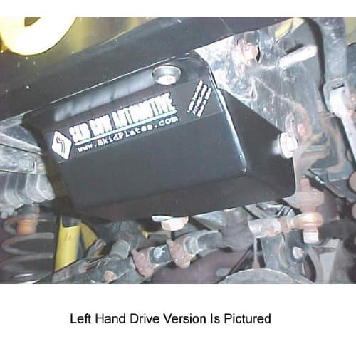 Skid Row JP-0016 Steering Box Skid Plate For 1997-06 Jeep Wrangler TJ With Factory Or ARB Bull Bar Bumper