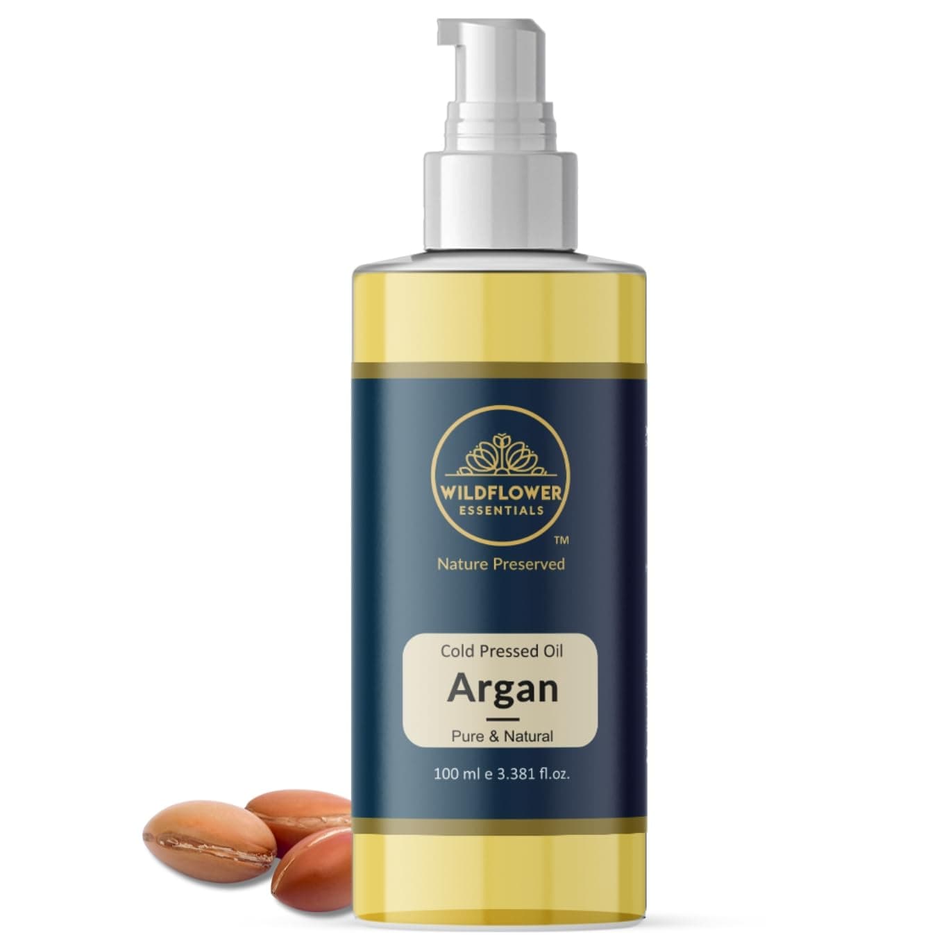 Argan Oil Cold Pressed for Face, Hair, Skin, Nails Moisturising & Hyrdrating For All Skin & Hair Types 100% Pure & Natural 100 ml