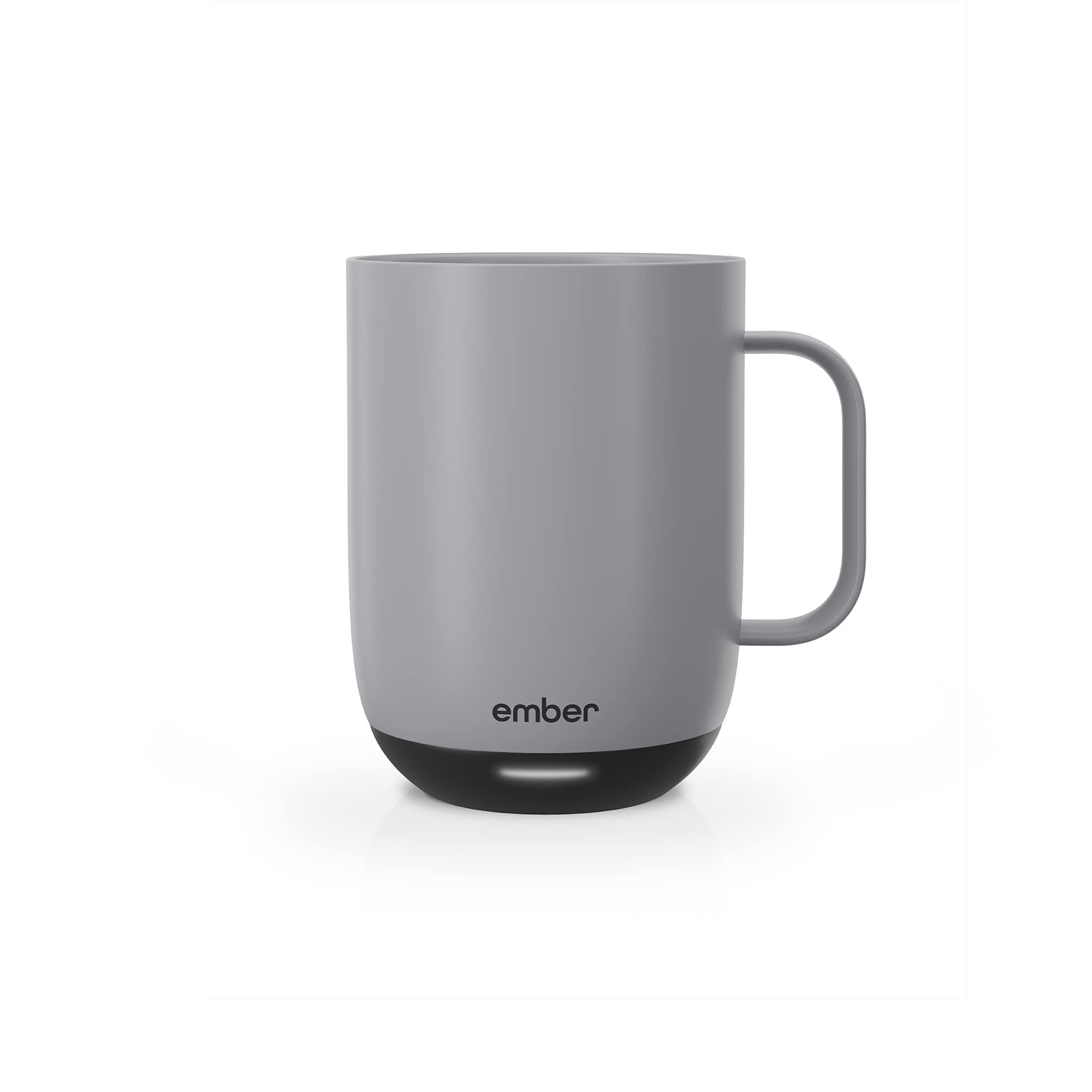 Ember Temperature Control Smart Mug 2-414 ml App-Controlled and Rechargeable Heated Coffee Mug with Intelligent LED Display, 80 Min Battery Life and Improved Design, Grey