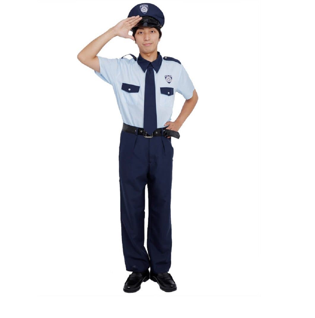 PATYMO Casual-Style Police Uniform Costume - Teen/Men's XS/Small Size