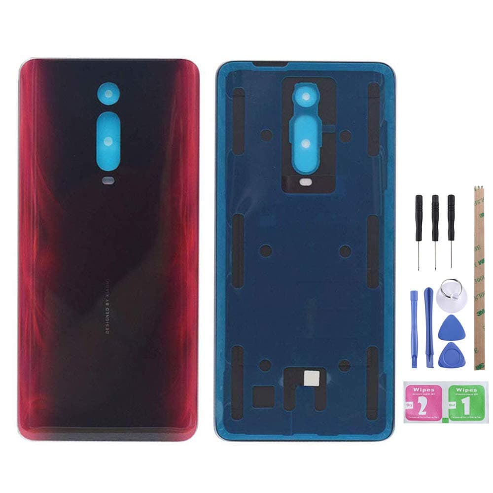 YeeLing Repair Back Panel Battery Back Cover Battery Door Housing Replacement Parts for Xiaomi Redmi K20 / K20 Pro(with Redmi logo) Red