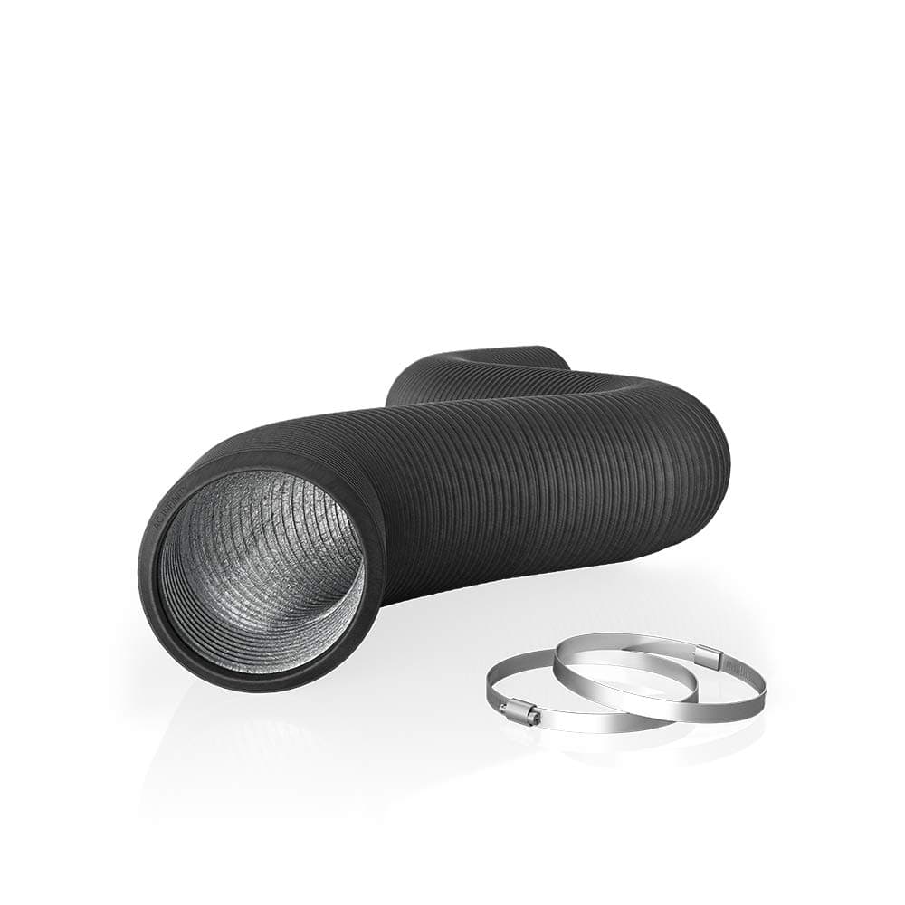 AC Infinity Flexible 6" Aluminum Duct Heavy Duty 4 Layer Protection for Heating, Cooling, Ventilation and Exhaust, 8 Feet Long