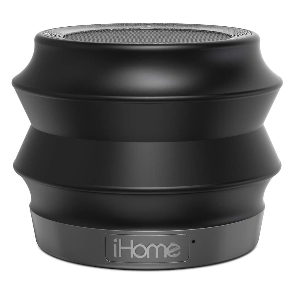 iHome iBT61BC Portable Collapsible Bluetooth Speaker with Speakerphone - Black